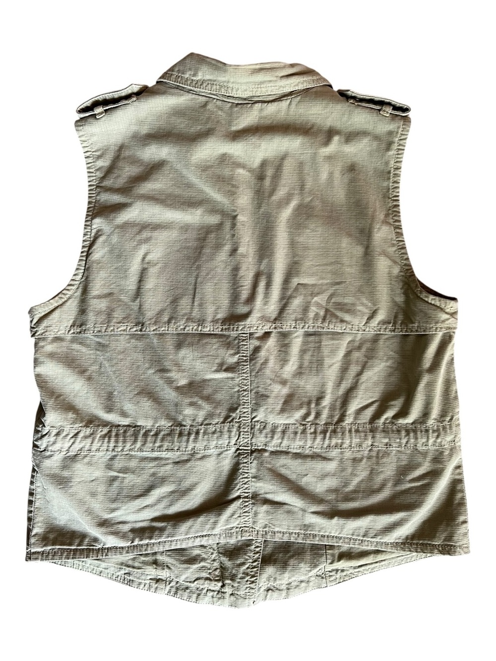 Madewell Olive Utility Vest Sleeveless Zip Front - Picture 4 of 9
